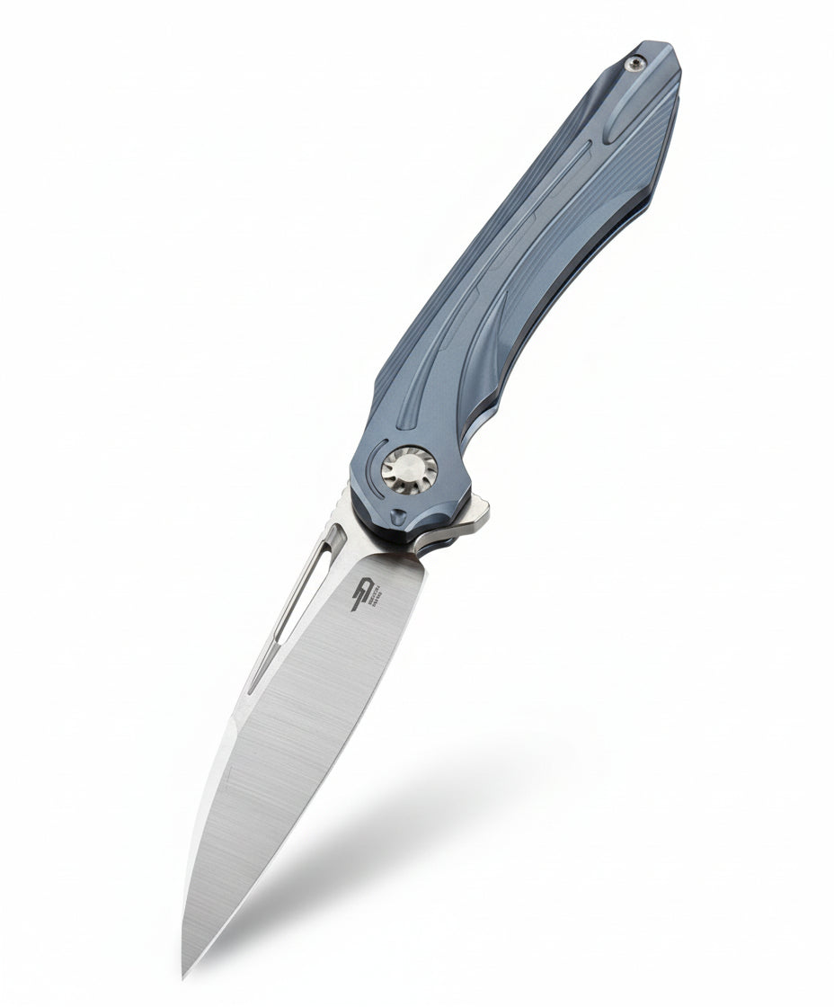 Bestech Wibra BT2001B M390 Blade Titanium Handle Frame Lock Folding Knife