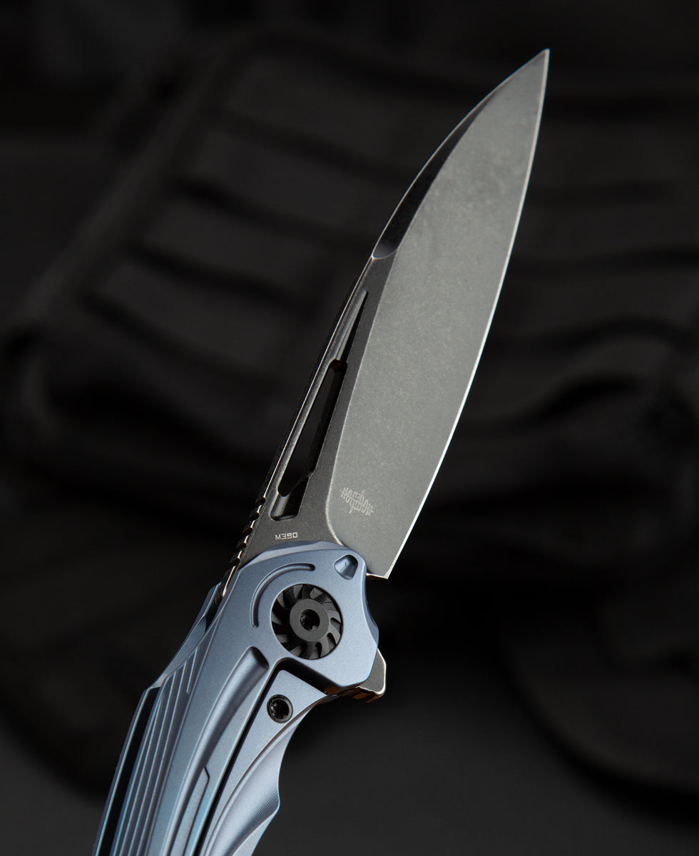 Bestech Wibra BT2001C M390 Blade Titanium Handle Frame Lock Folding Knife