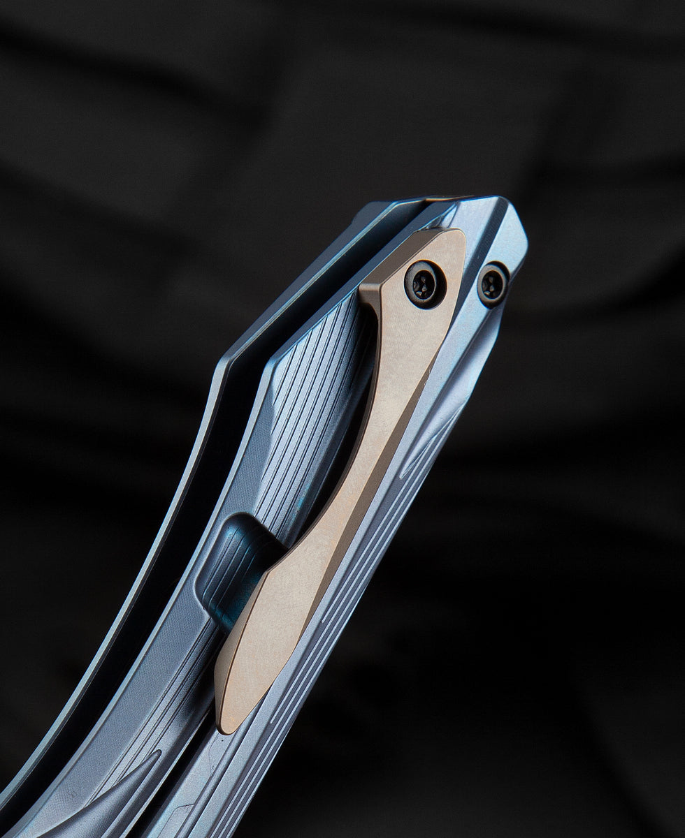 Bestech Wibra BT2001C M390 Blade Titanium Handle Frame Lock Folding Knife