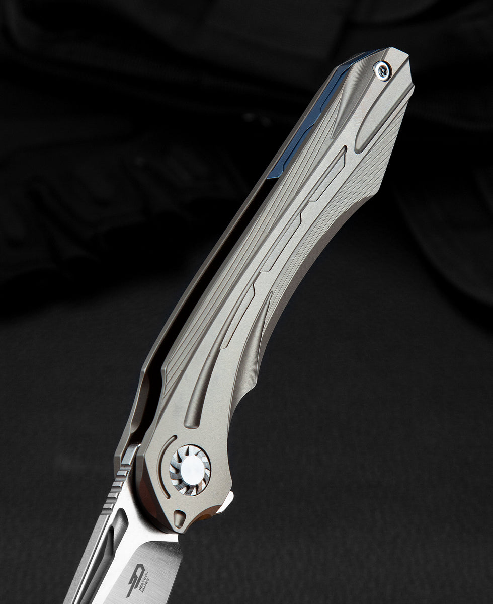 Bestech Wibra BT2001D M390 Blade Titanium Handle Frame Lock Folding Knife