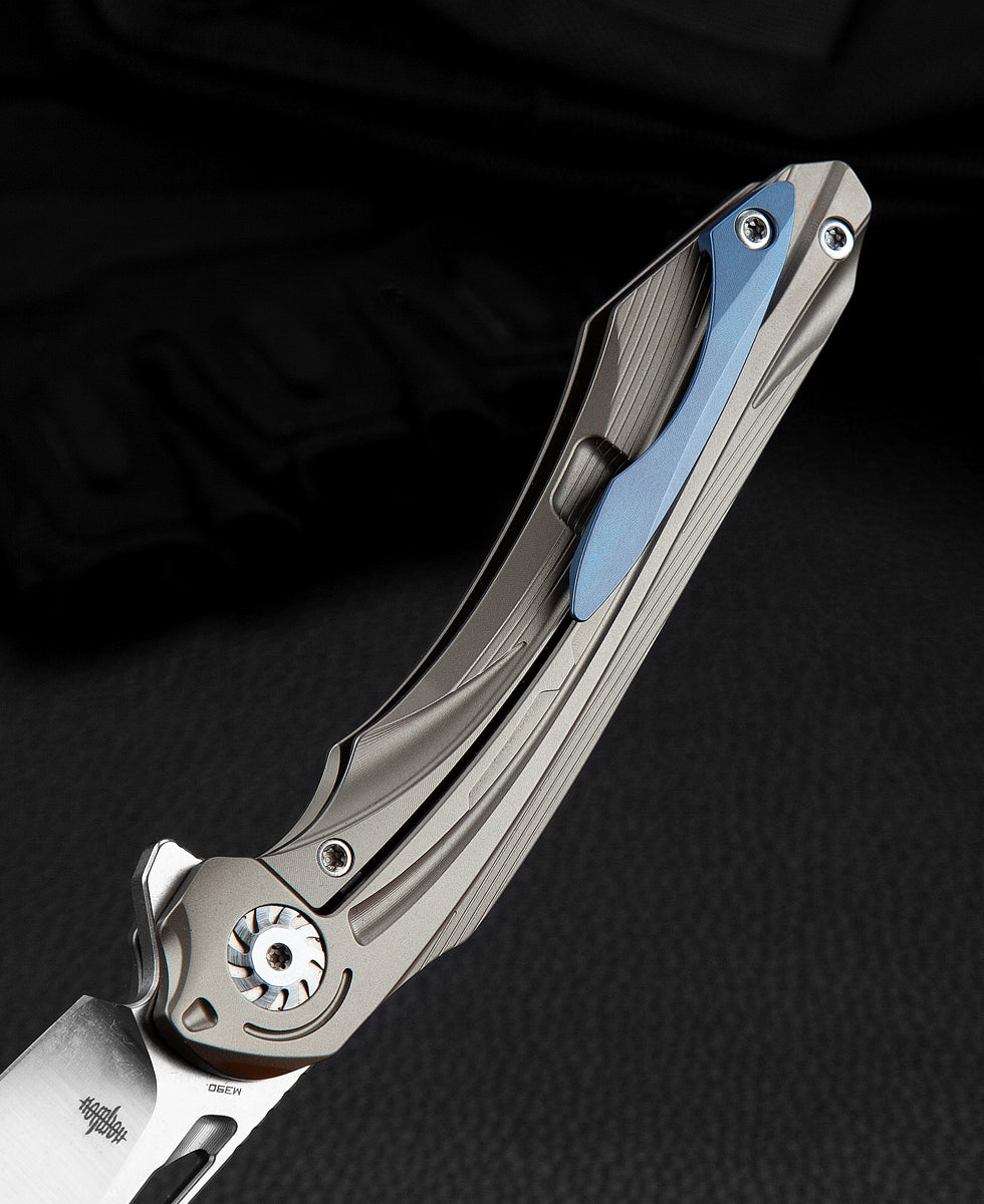 Bestech Wibra BT2001D M390 Blade Titanium Handle Frame Lock Folding Knife