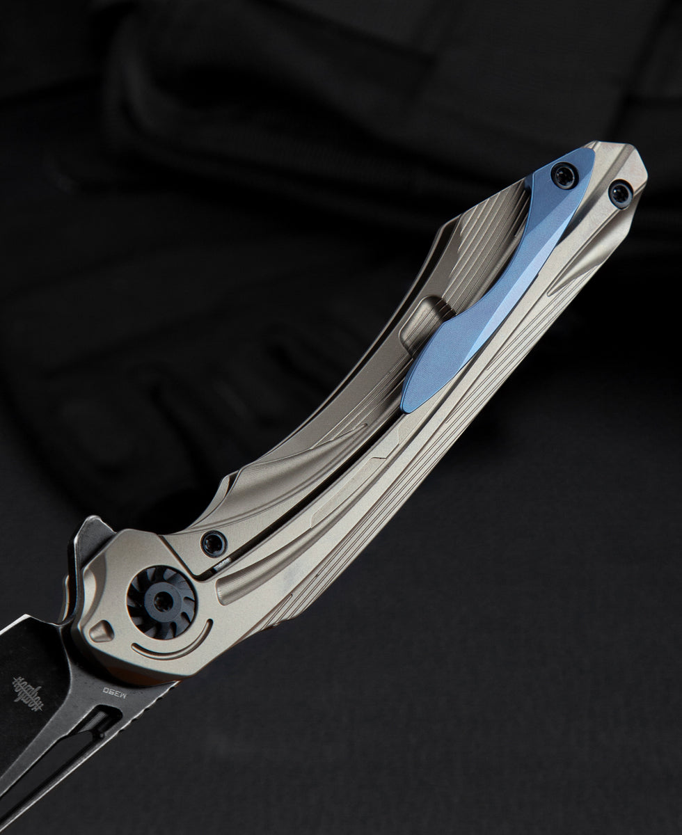 Bestech Wibra BT2001E M390 Blade Titanium Handle Frame Lock Folding Knife
