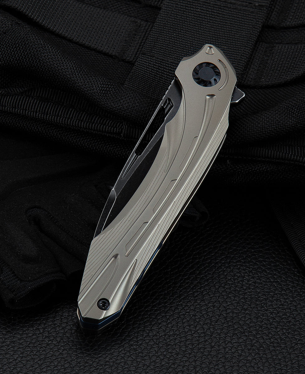 Bestech Wibra BT2001E M390 Blade Titanium Handle Frame Lock Folding Knife