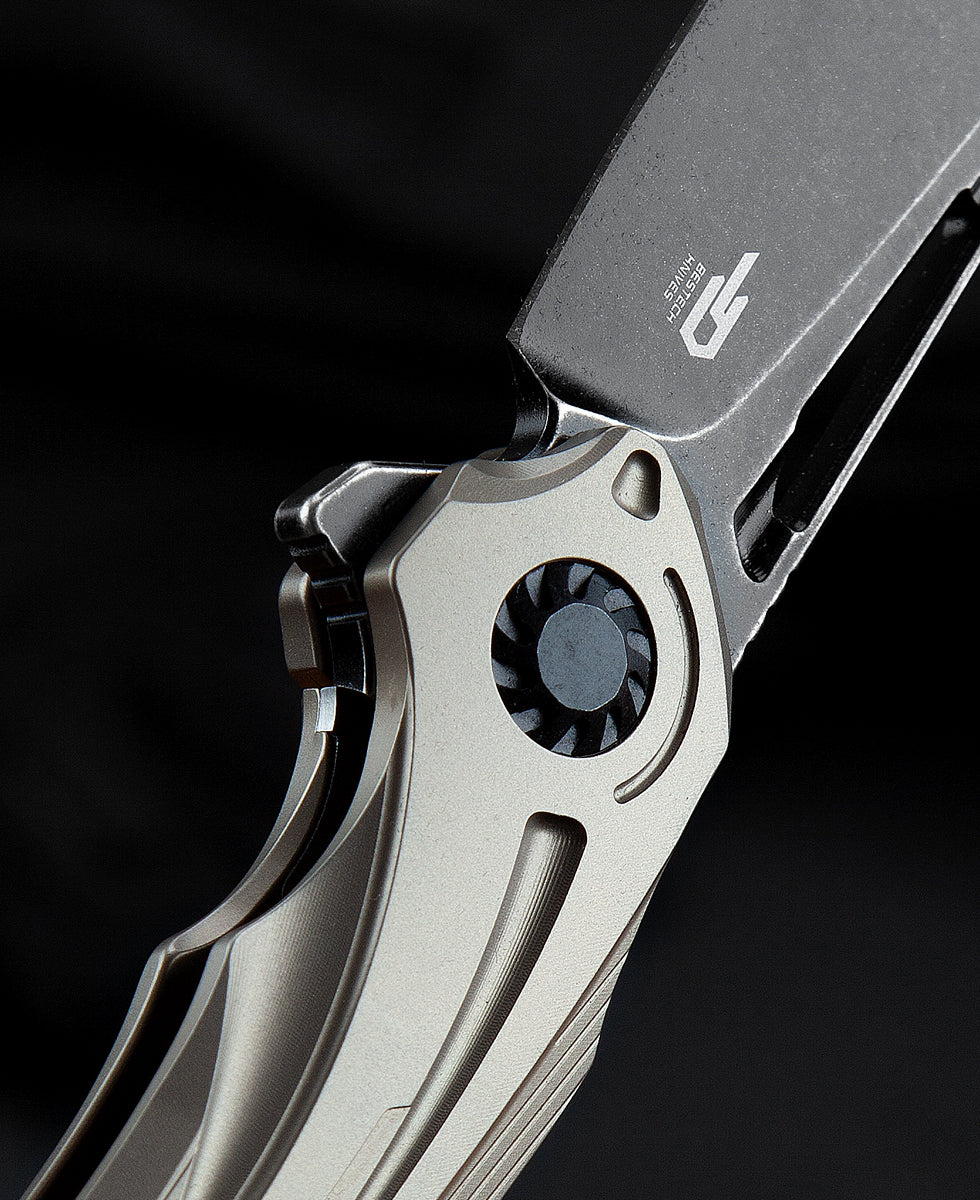 Bestech Wibra BT2001E M390 Blade Titanium Handle Frame Lock Folding Knife
