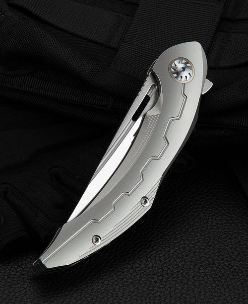 Bestech Marukka BT2002A M390 Blade Titanium Handle Frame Lock Folding Knife