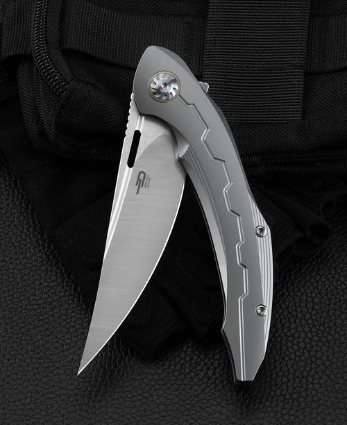 Bestech Marukka BT2002A M390 Blade Titanium Handle Frame Lock Folding Knife
