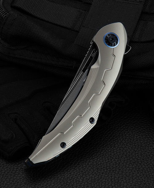 Bestech Marukka BT2002C M390 Blade Titanium Handle Frame Lock Folding Knife
