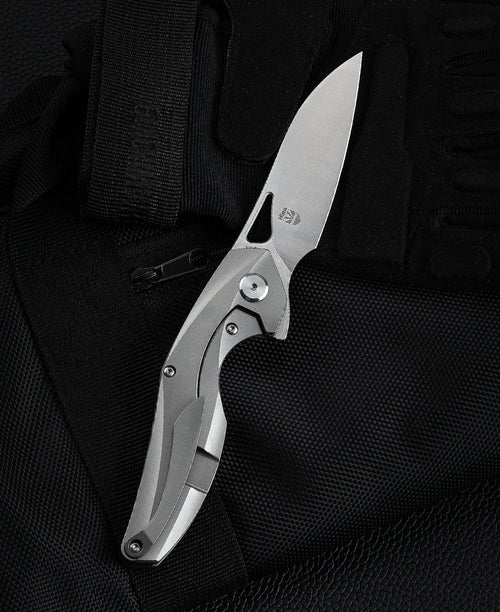 Bestech The Reticulan (Medium) BT2003A CPM-S35VN Blade Titanium Handle Frame Lock Folding Knife