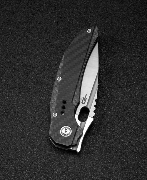 Bestech Exploit BT2005E CPM-S35VN Blade Titanium+Carbon Fiber Handle Frame Lock Folding Knife