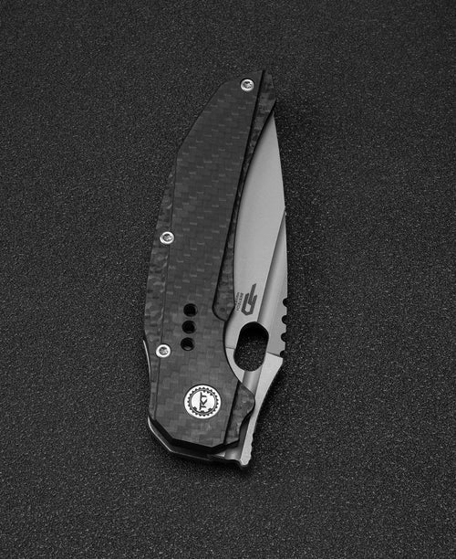 Bestech Exploit BT2005F CPM-S35VN Blade Titanium+Carbon Fiber Handle Frame Lock Folding Knife