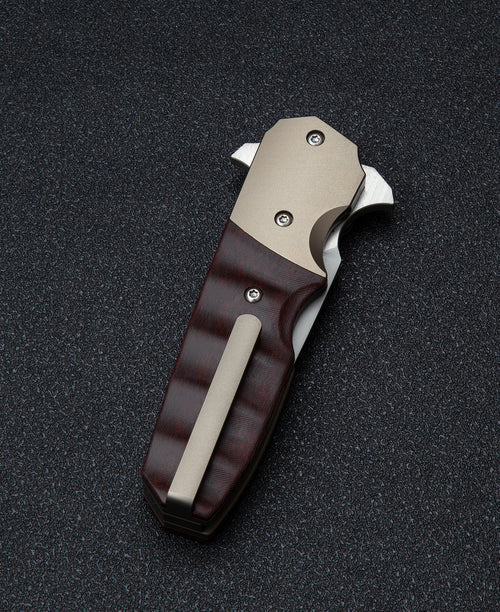 Bestech Freefall BT2007D CPM-S35VN Blade Titanium+Black Orange G10 Handle Liner lock Folding Knife
