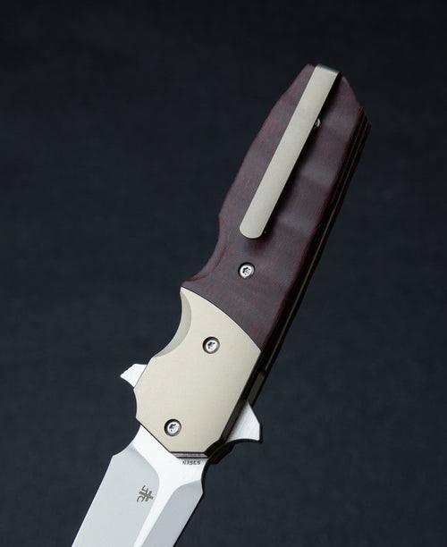 Bestech Freefall BT2007D CPM-S35VN Blade Titanium+Black Orange G10 Handle Liner lock Folding Knife