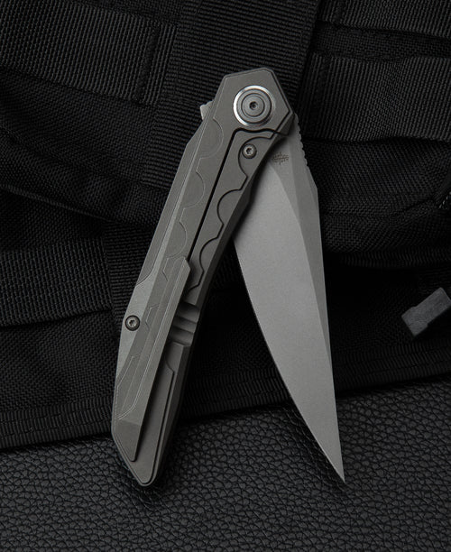 Bestech Samari BT2009A M390 Blade Titanium Handle Frame Lock Folding Knife