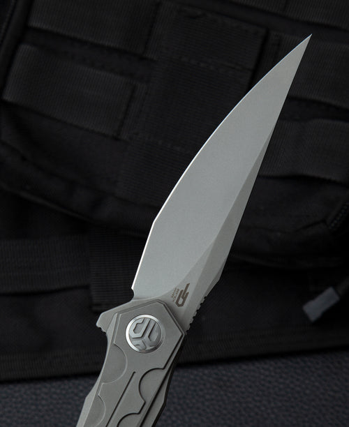 Bestech Samari BT2009A M390 Blade Titanium Handle Frame Lock Folding Knife