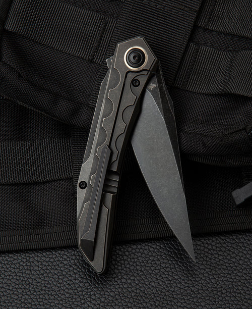 Bestech Samari BT2009B M390 Blade Titanium Handle Frame Lock Folding Knife
