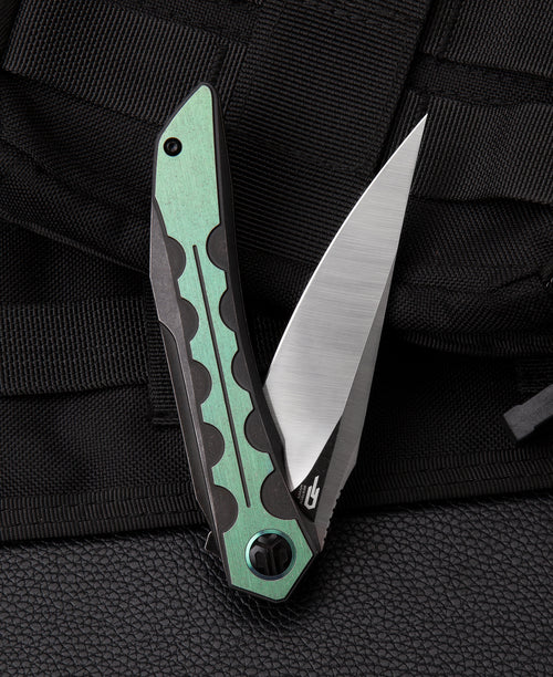 Bestech Samari BT2009C M390 Blade Titanium Handle Frame Lock Folding Knife