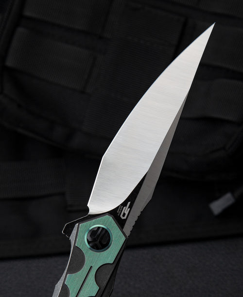 Bestech Samari BT2009C M390 Blade Titanium Handle Frame Lock Folding Knife