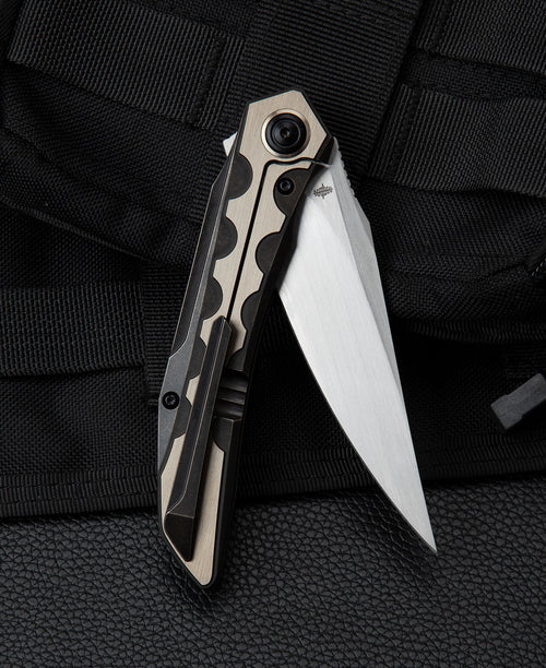 Bestech Samari BT2009D M390 Blade Titanium Handle Frame Lock Folding Knife