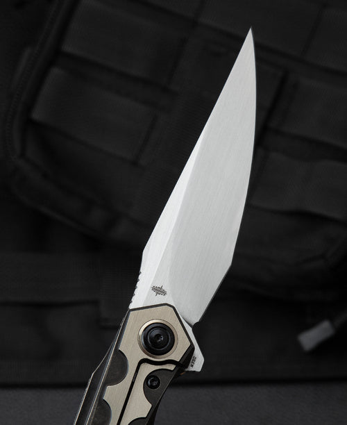 Bestech Samari BT2009D M390 Blade Titanium Handle Frame Lock Folding Knife