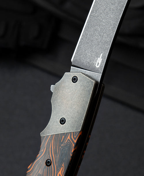 Bestech Spanish Tip Razor BT2101D M390 Blade Titanium+G10 Handle Frame Lock Folding Knife