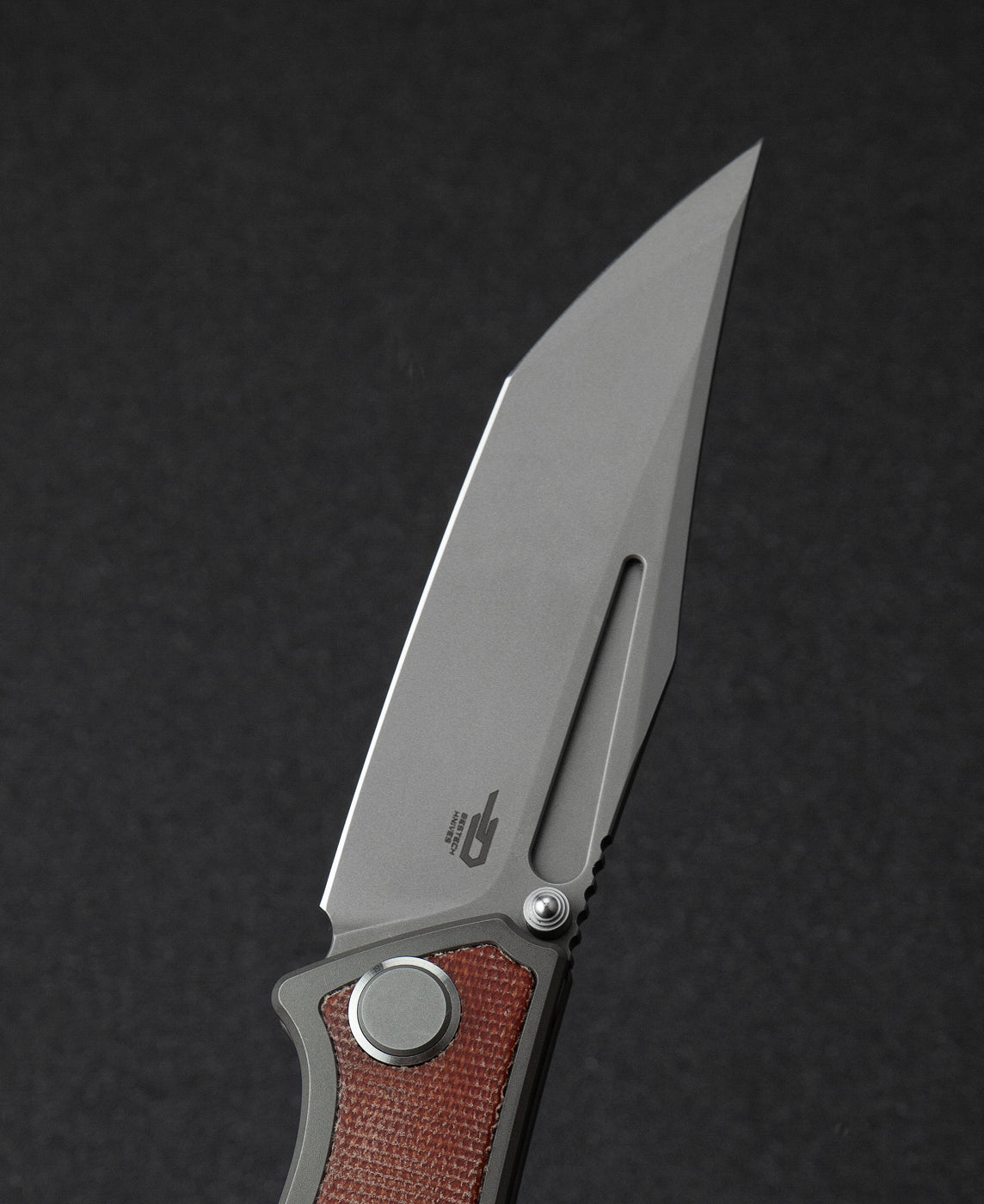 Bestech Togatta BT2102A M390 Blade Titanium+Micarta Inlay Handle Frame Lock Folding Knife