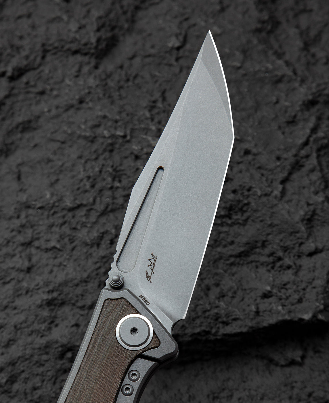 Bestech Togatta BT2102D M390 Blade Titanium+Micarta Inlay Handle Frame Lock Folding Knife