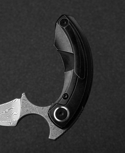 Bestech Strelit BT2103H Damascus Blade Titanium Handle Frame Lock Folding Knife