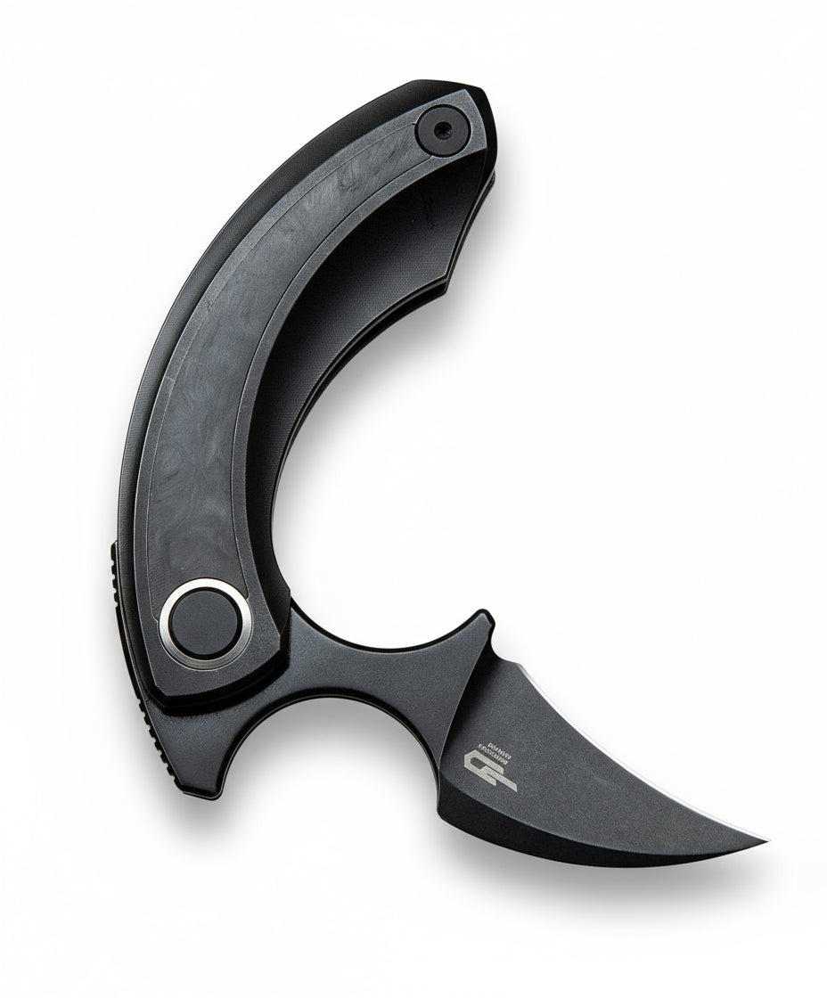 Bestech Strelit BT2103L M390 Blade Titanium+Carbon Fiber Inlay Handle Frame Lock Folding Knife