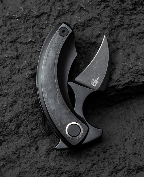 Bestech Strelit BT2103L M390 Blade Titanium+Carbon Fiber Inlay Handle Frame Lock Folding Knife