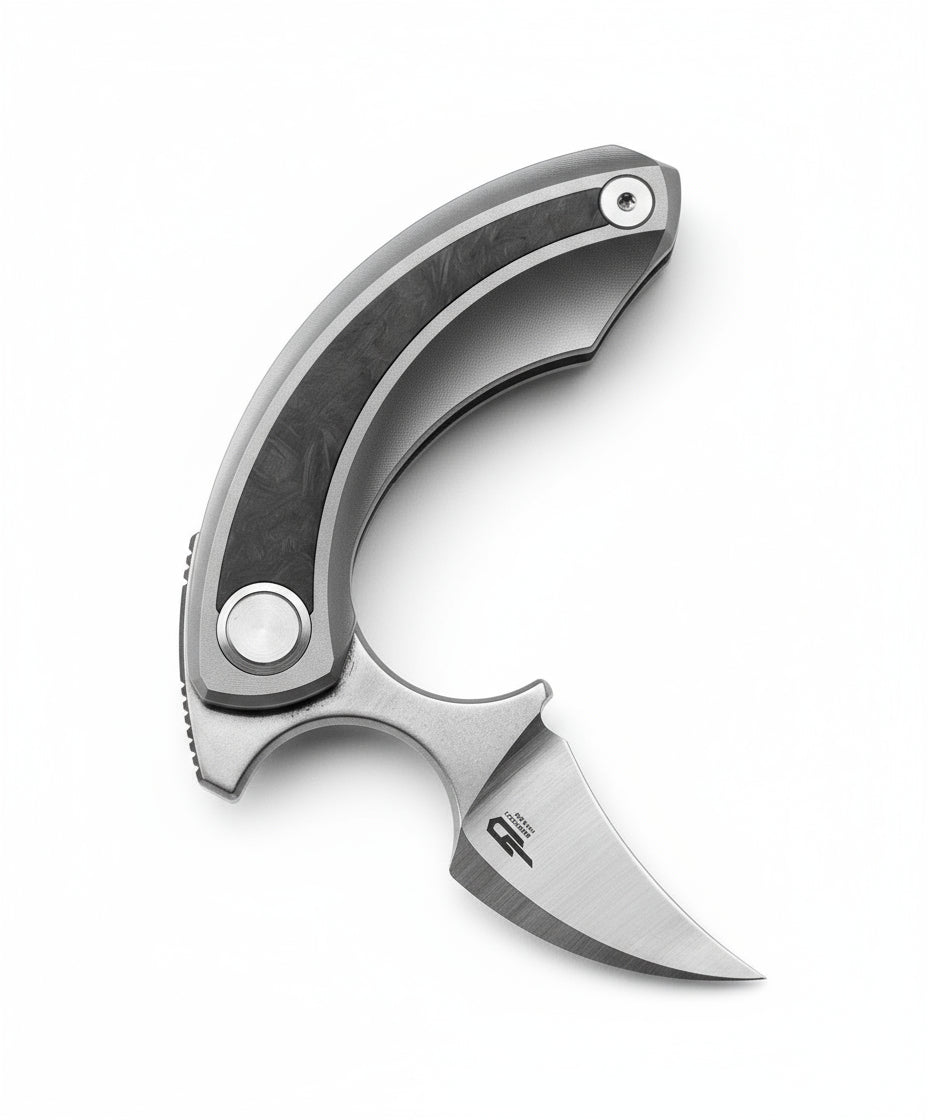 Bestech Strelit BT2103M M390 Blade Titanium+Carbon Fiber Inlay Handle Frame Lock Folding Knife