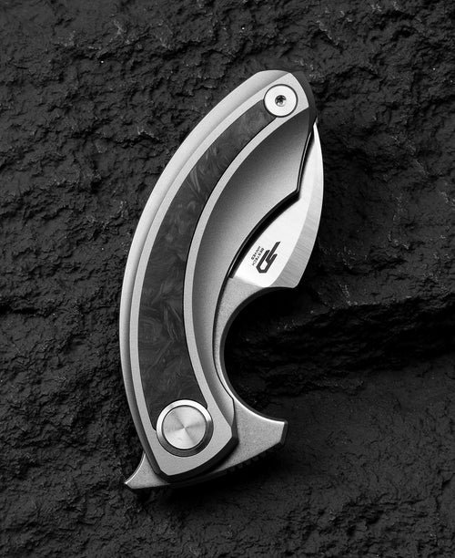 Bestech Strelit BT2103M M390 Blade Titanium+Carbon Fiber Inlay Handle Frame Lock Folding Knife