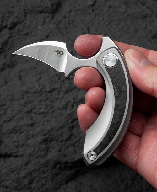 Bestech Strelit BT2103M M390 Blade Titanium+Carbon Fiber Inlay Handle Frame Lock Folding Knife