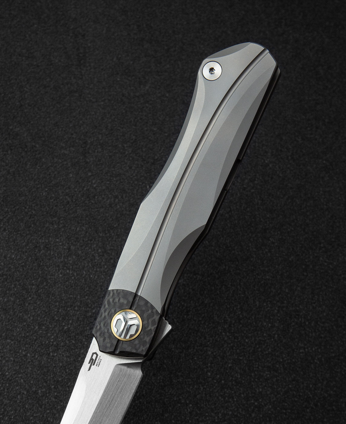 Bestech Thyra BT2106A M390 Blade Titanium+Carbon Fiber Inlay Handle Frame Lock Folding Knife