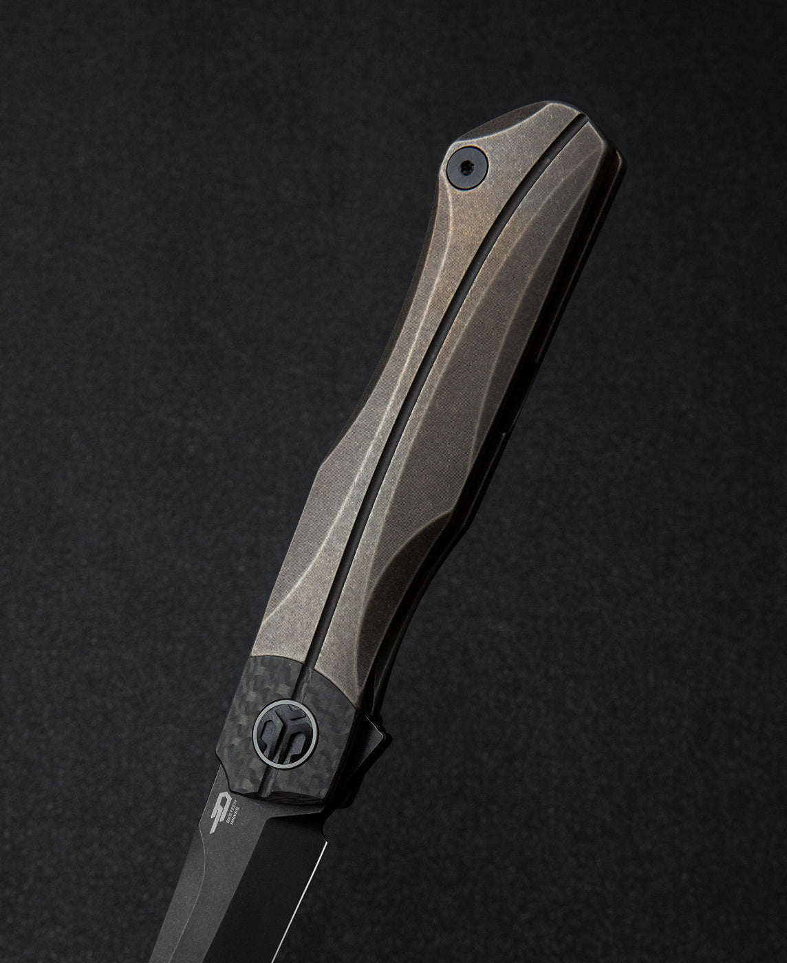 Bestech Thyra BT2106C M390 Blade Titanium+Carbon Fiber Inlay Handle Frame Lock Folding Knife