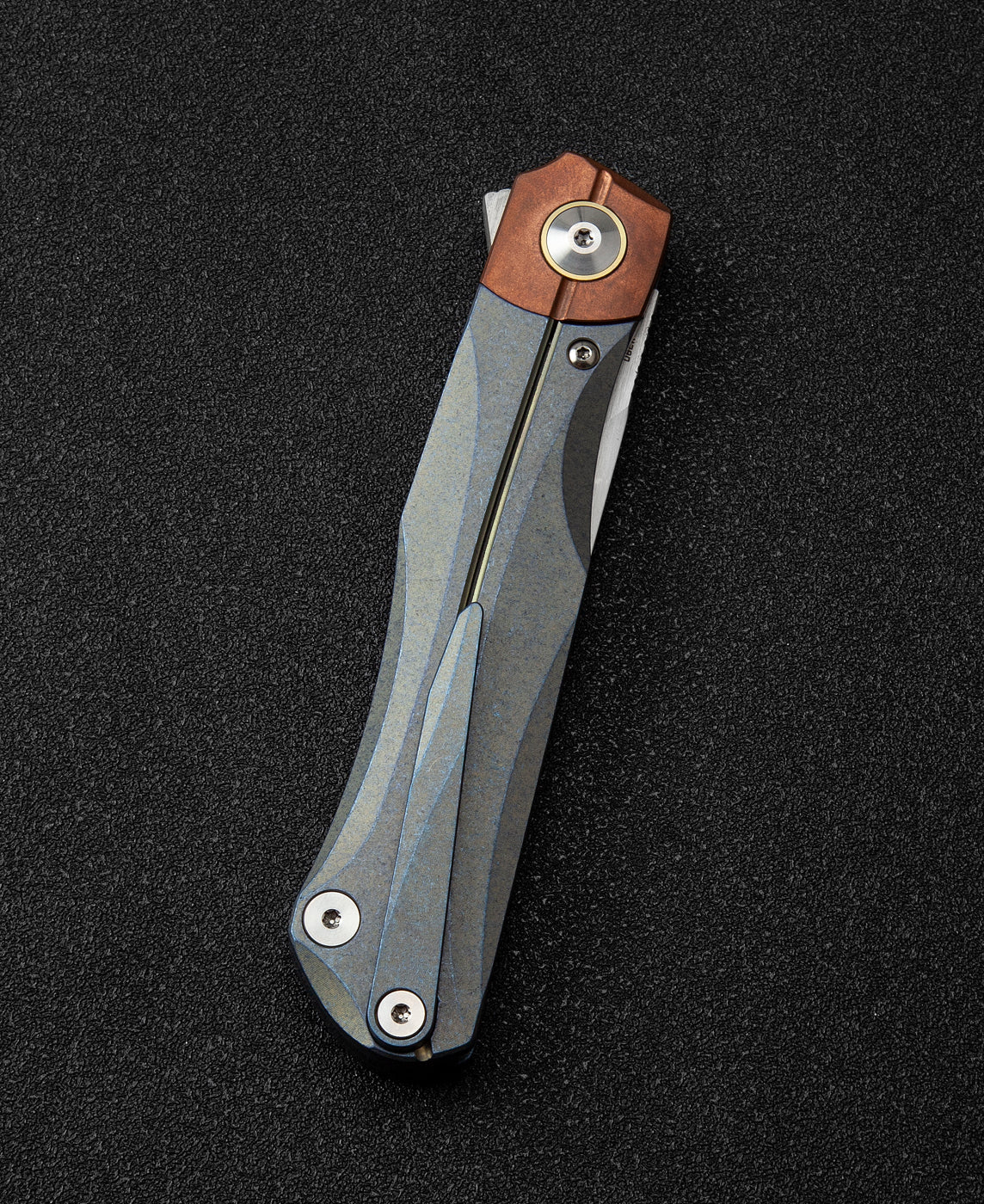 Bestech Thyra BT2106D M390 Blade Titanium+Red Copper Inlay Handle Frame Lock Folding Knife