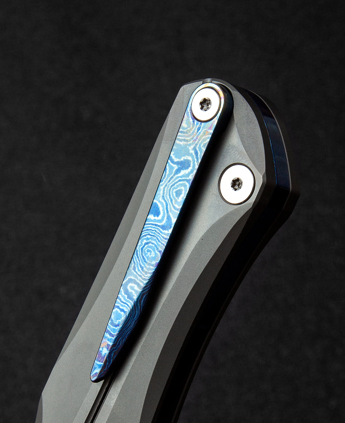 Bestech Thyra BT2106G Damascus Blade Titanium+Timascus Inlay Handle Frame Lock Folding Knife