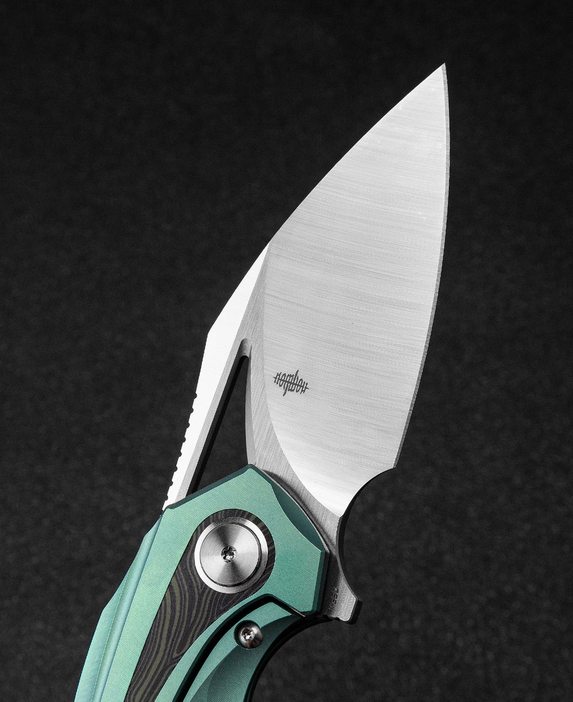 Bestech Nuke BT2107D M390 Blade Titanium+Black Green G10 Handle Frame Lock Folding Knife