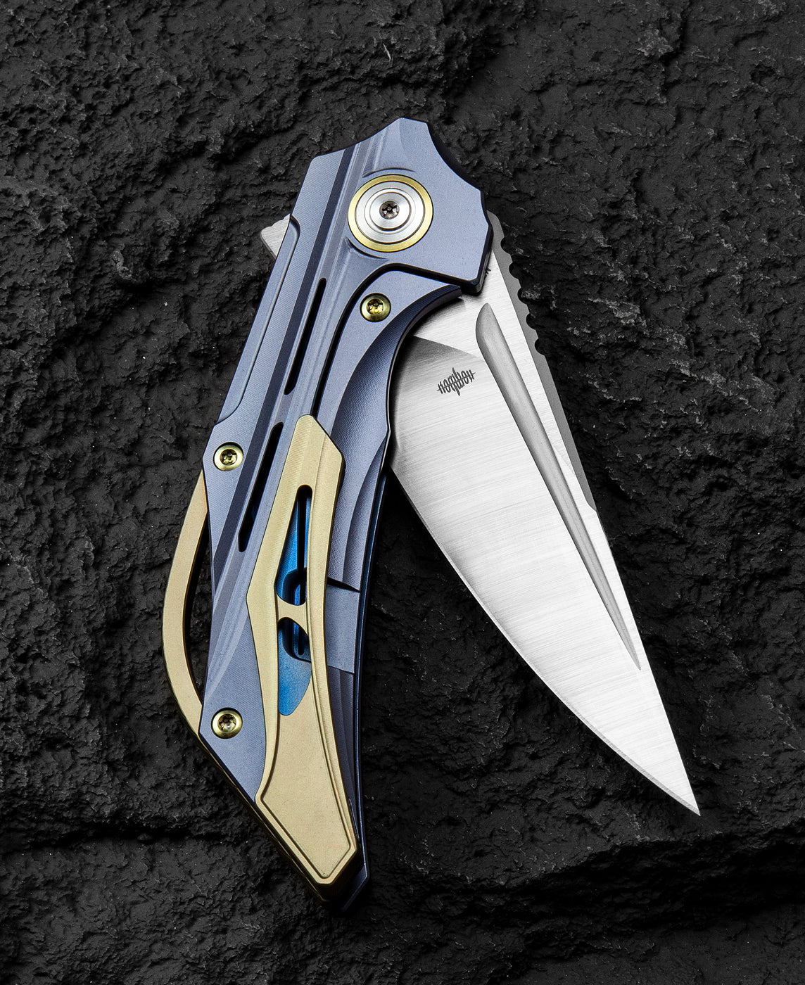 Bestech Vigil BT2201B M390 Blade Titanium Handle Frame Lock Folding Knife