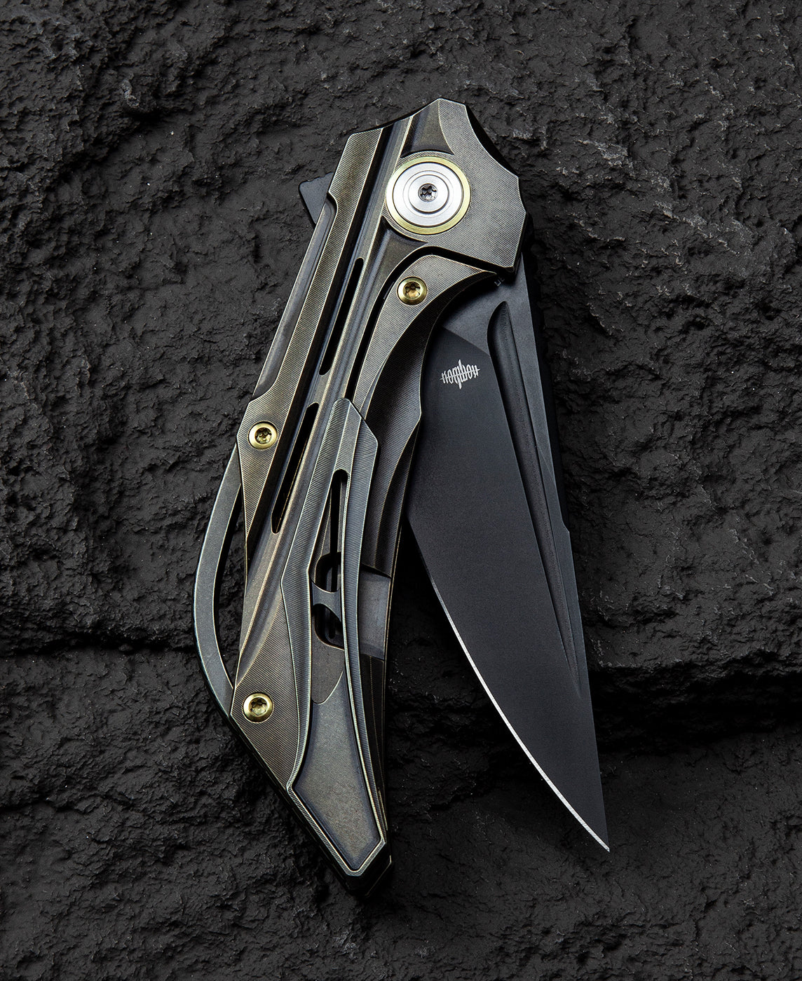 Bestech Vigil BT2201D M390 Blade Titanium Handle Frame Lock Folding Knife