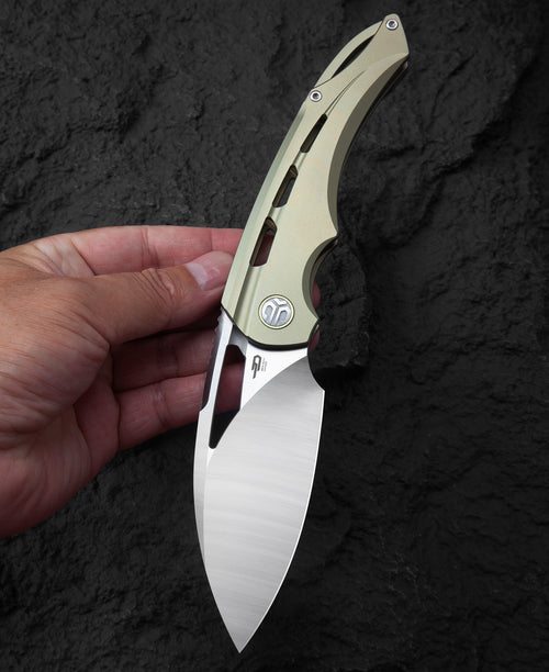 Bestech Fairchild BT2202D CPM-S35VN Blade Titanium Handle Frame Lock Folding Knife