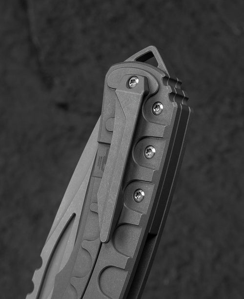 Bestech Buwaya BT2203A M390 Blade Titanium Handle Frame Lock Folding Knife