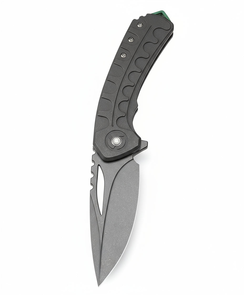 Bestech Buwaya BT2203B M390 Blade Titanium Handle Frame Lock Folding Knife