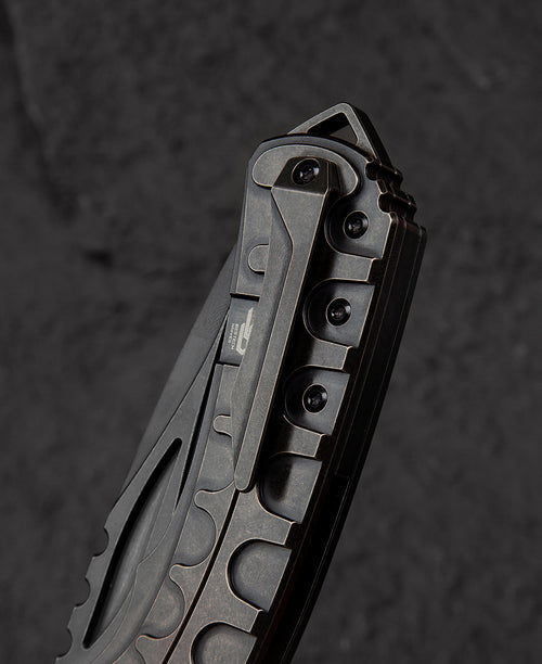 Bestech Buwaya BT2203C M390 Blade Titanium Handle Frame Lock Folding Knife