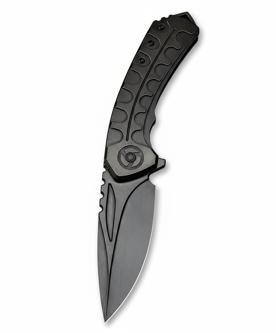 Bestech Buwaya BT2203C M390 Blade Titanium Handle Frame Lock Folding Knife