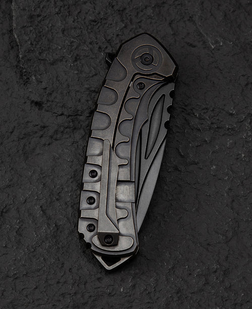 Bestech Buwaya BT2203C M390 Blade Titanium Handle Frame Lock Folding Knife