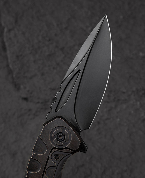 Bestech Buwaya BT2203C M390 Blade Titanium Handle Frame Lock Folding Knife