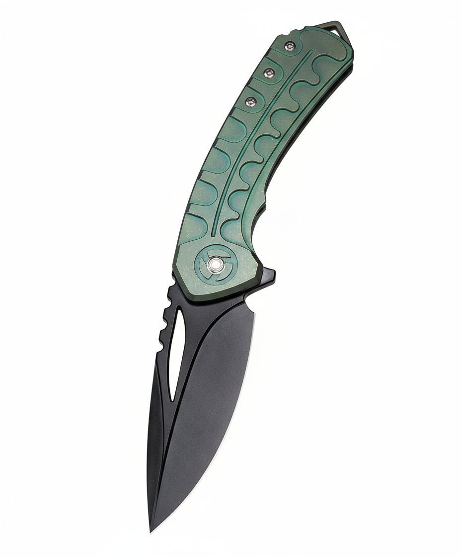 Bestech Buwaya BT2203D M390 Blade Titanium Handle Frame Lock Folding Knife