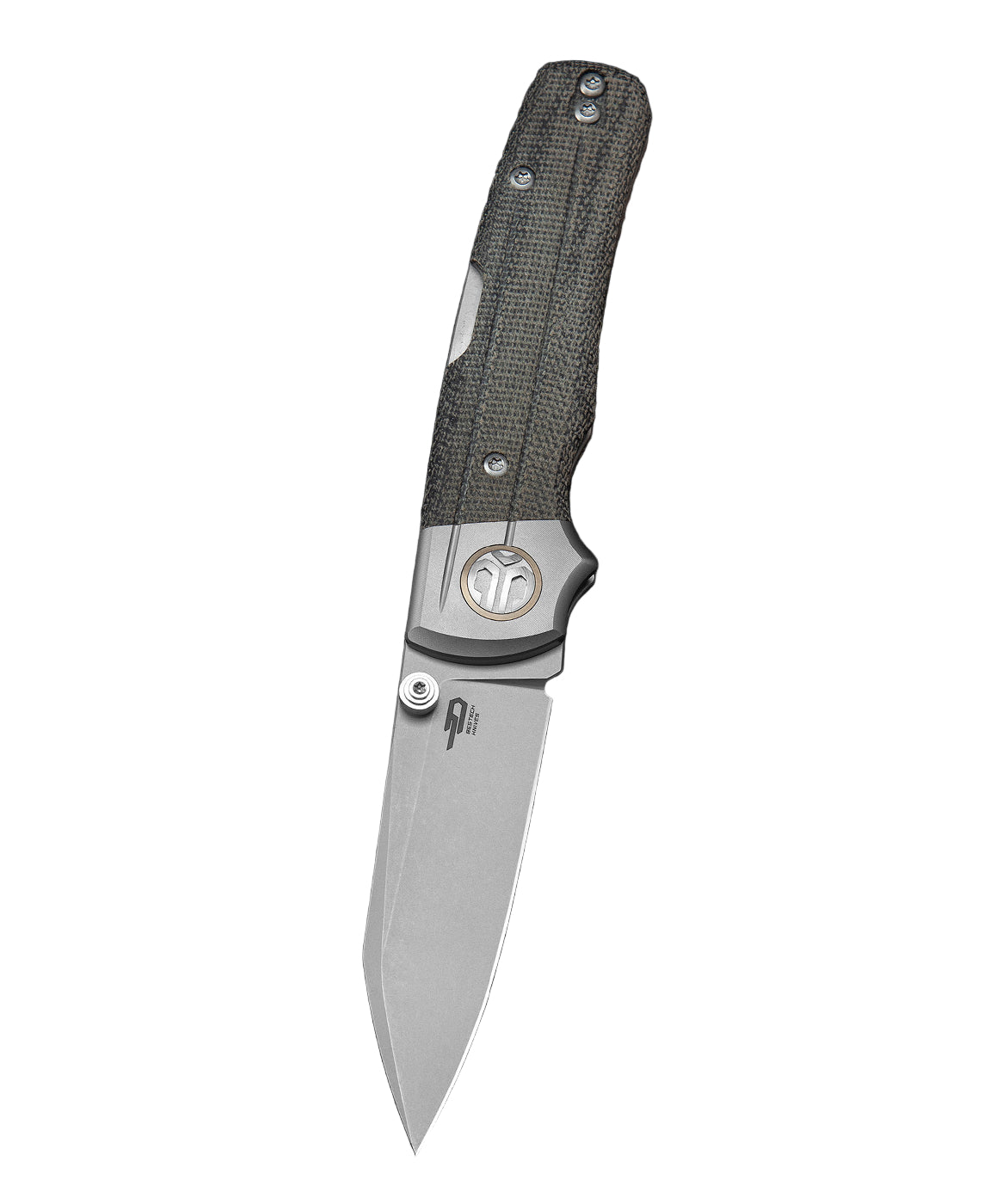 Bestech Tonic BT2204A M390 Blade Titanium+Micarta Inlay Handle Back Lock Folding Knife