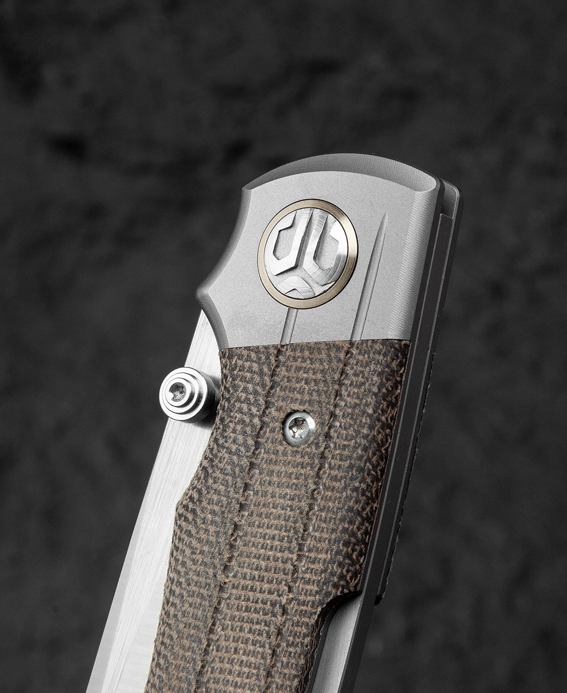 Bestech Tonic BT2204C M390 Blade Titanium+Micarta Inlay Handle Back Lock Folding Knife