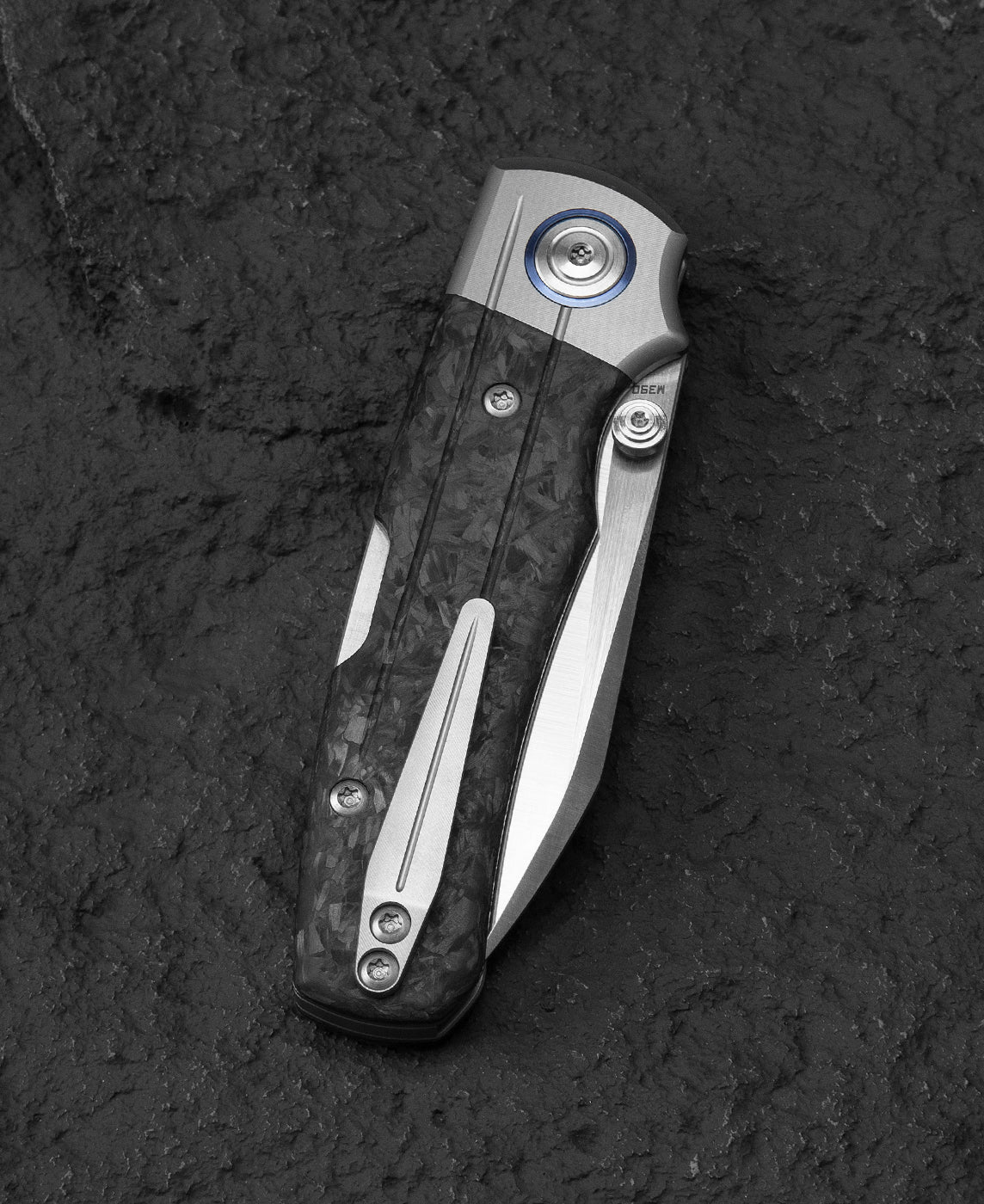 Bestech Tonic BT2204D M390 Blade Titanium+Carbon Fiber Inlay Handle Back Lock Folding Knife
